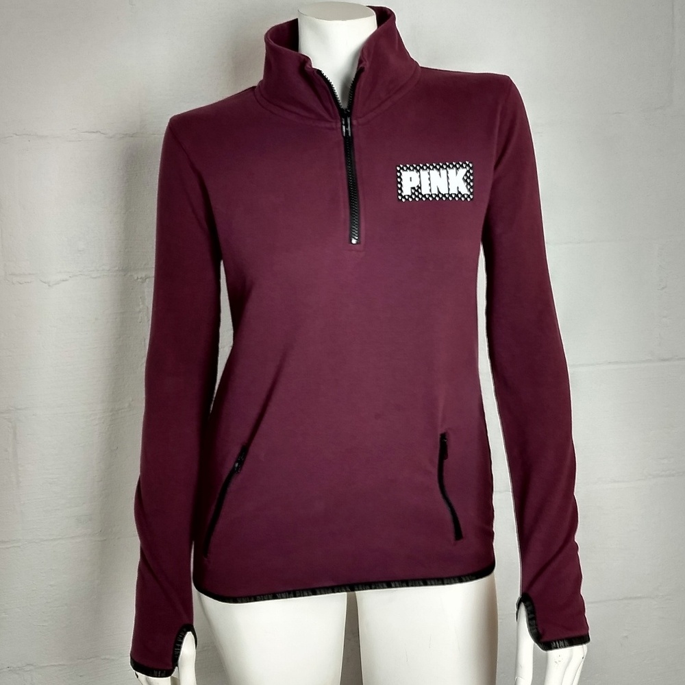 PINK Victoria's Secret 1/4 Zip Top